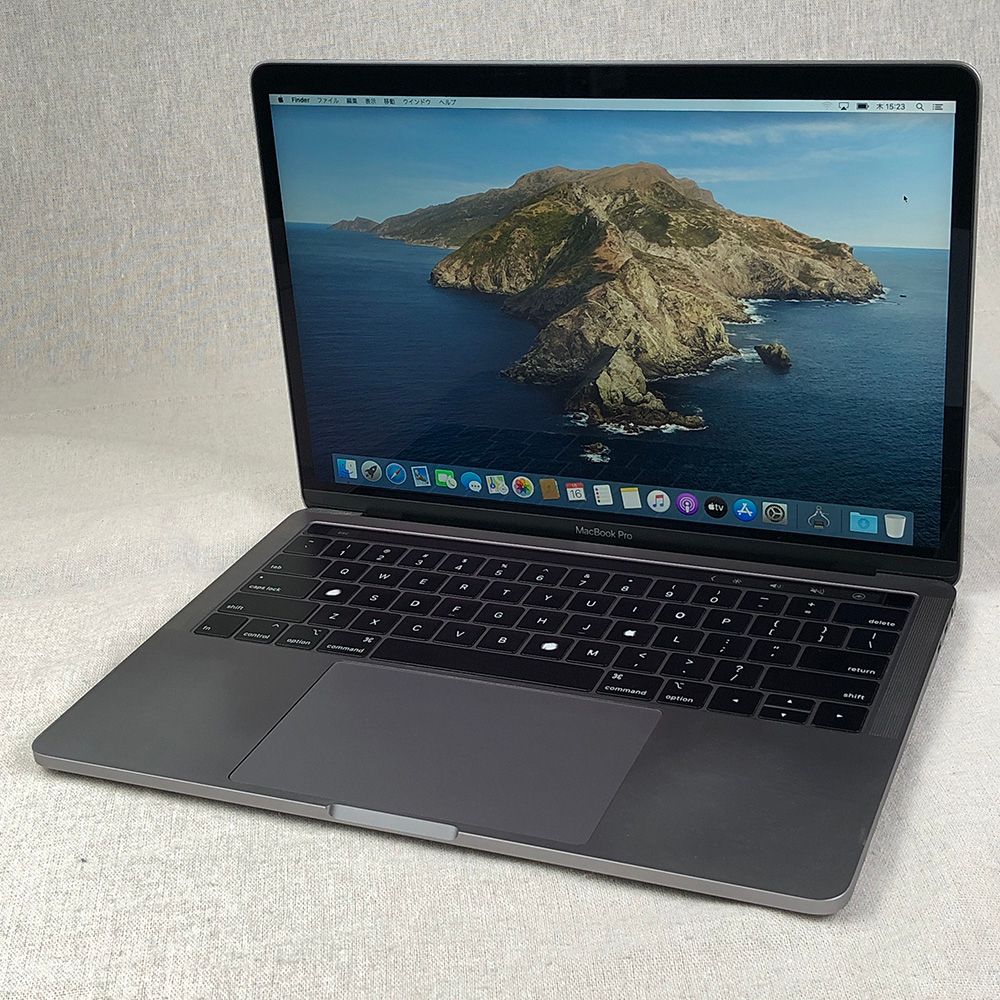 【本体のみ】Apple MacBook Pro (13インチ， 2019， Thunderbolt 3ポート x 4)【Touch Bar・i5・16GB・256GB】A1989 EMC3358/LT-250091（273156）