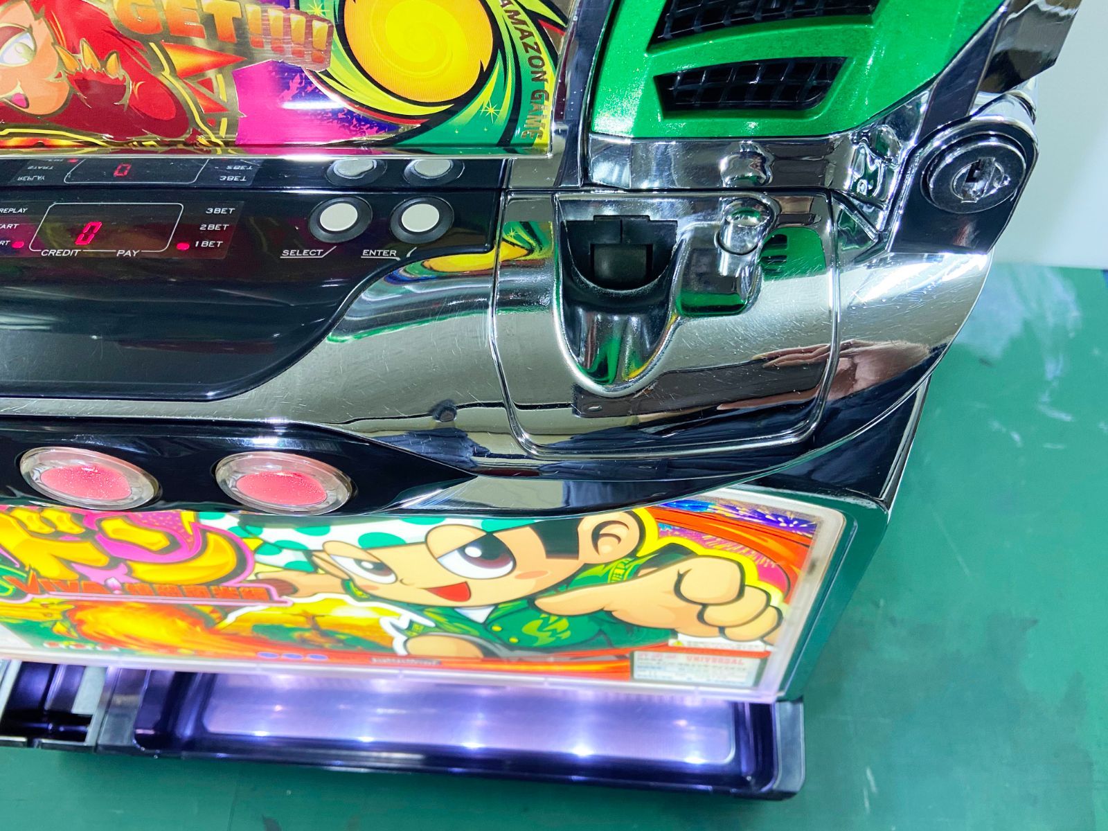 送料込】 パチスロ スロット実機 緑ドン VIVA！情熱南米編 - メルカリ