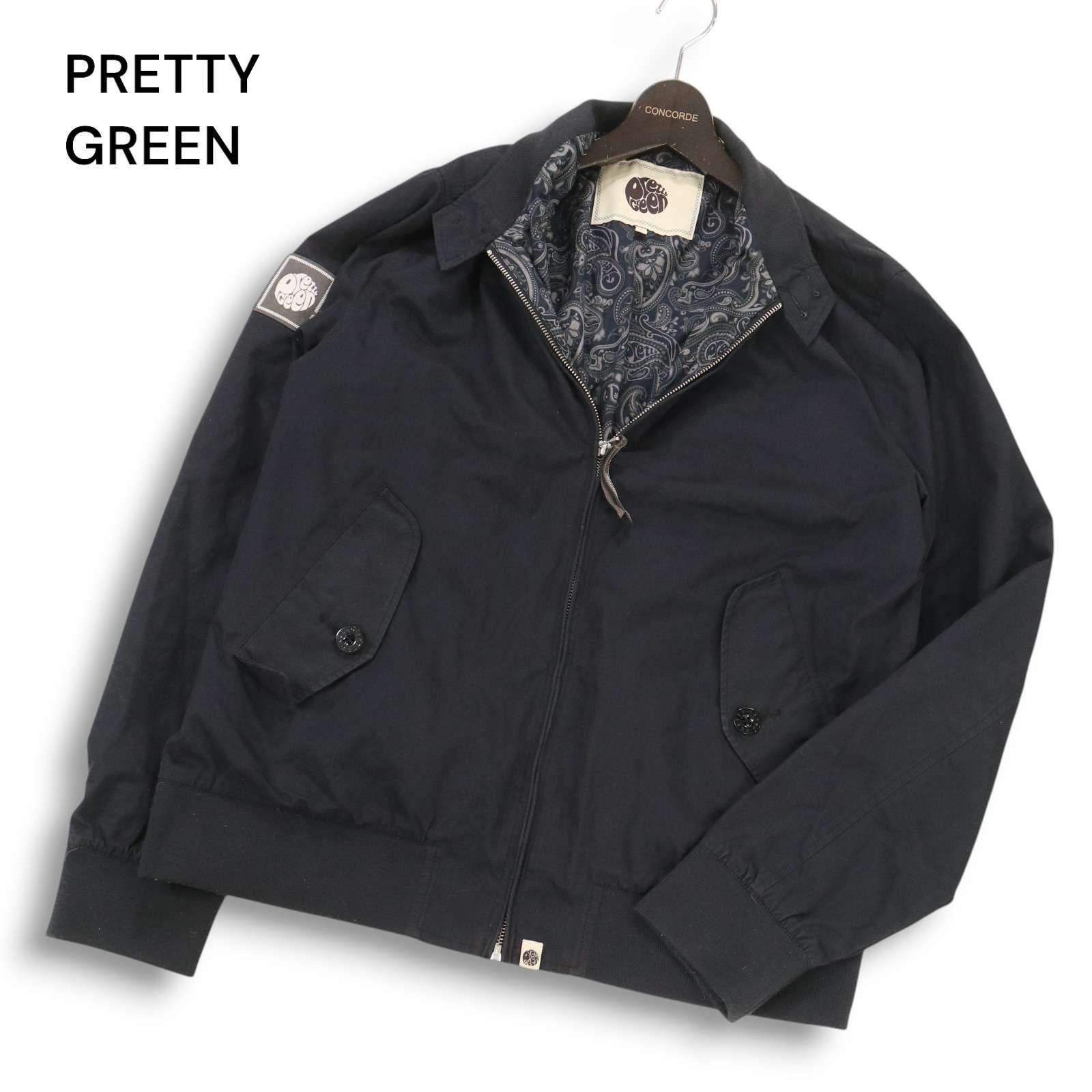 PRETTY GREEN プリティグリーン 通年 裏地ペイズリー柄☆ スイング