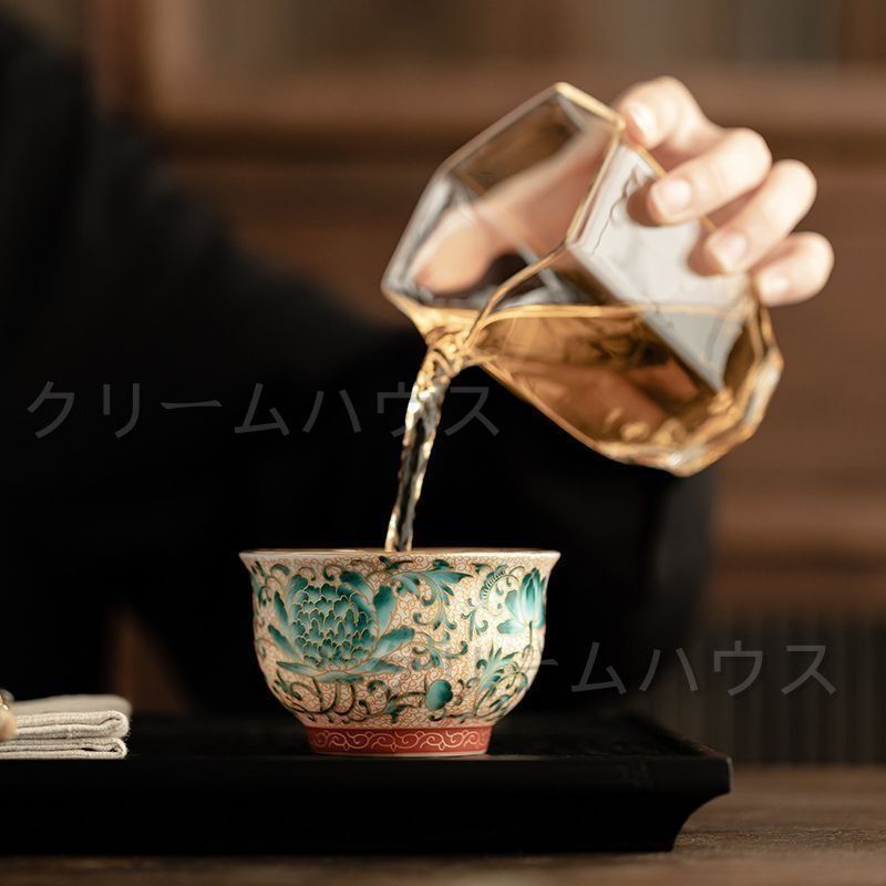 (高級陶器)茶道  /  お茶会用の器。(   新品未使用・箱入  ) 茶道具 茶箱用三点セット 陶器三点セット 陶器三つ揃 仁清写し