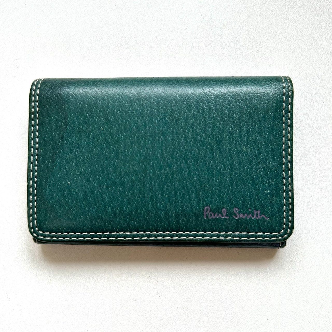 ポールスミス Paul Smith 名刺入れ グリーン系