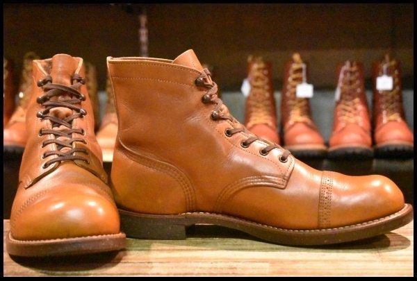 11D 13年 レッドウィング 8011 アイアンレンジ マンソン ホワイト アッシュセトラー キャップトゥ ブーツ redwing HOPESMORE FI535