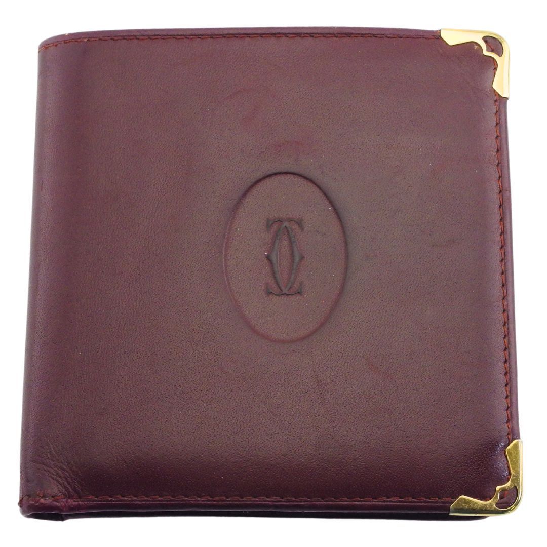 【美品】 カルティエ マストライン アクセサリーポーチカード 保存箱付き Cartier カルティエ 化粧ポーチ メイクポーチ マルチケース マスト