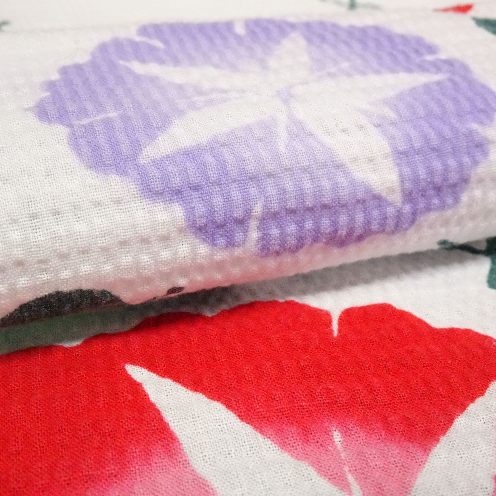 綿 子供浴衣 附下柄 朝顔 リップル【231692】