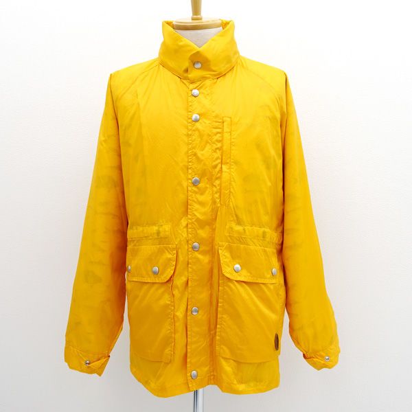 HUNTING WORLD×Penfield | ハンティングワールド×ペンフィールド ◆マウンテンパーカー|コラボ|魚柄|ナイロン|イエロー|サイズXL 61JK13メンズファッション