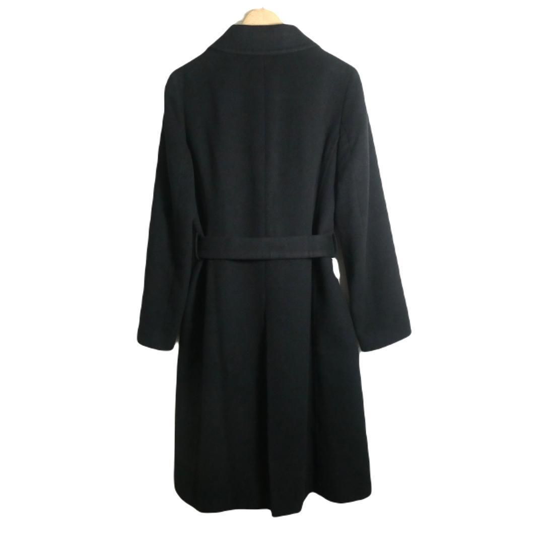 美品 INED イネド サイズ2 カシミヤ100％ ステンカラーコート ロング