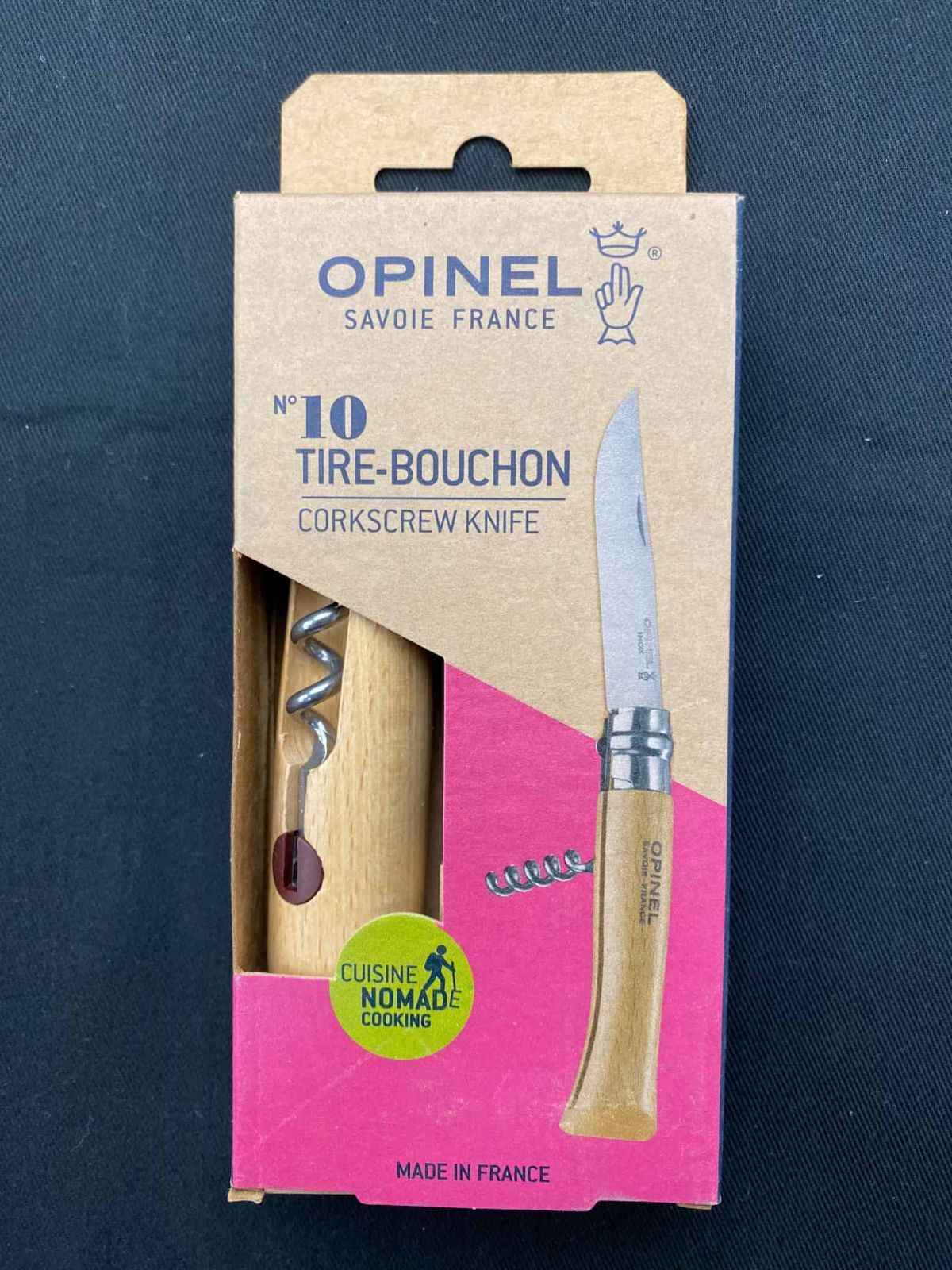 OPINEL オピネル ナイフ No.10 ステン コルクスクリュー付き 001410