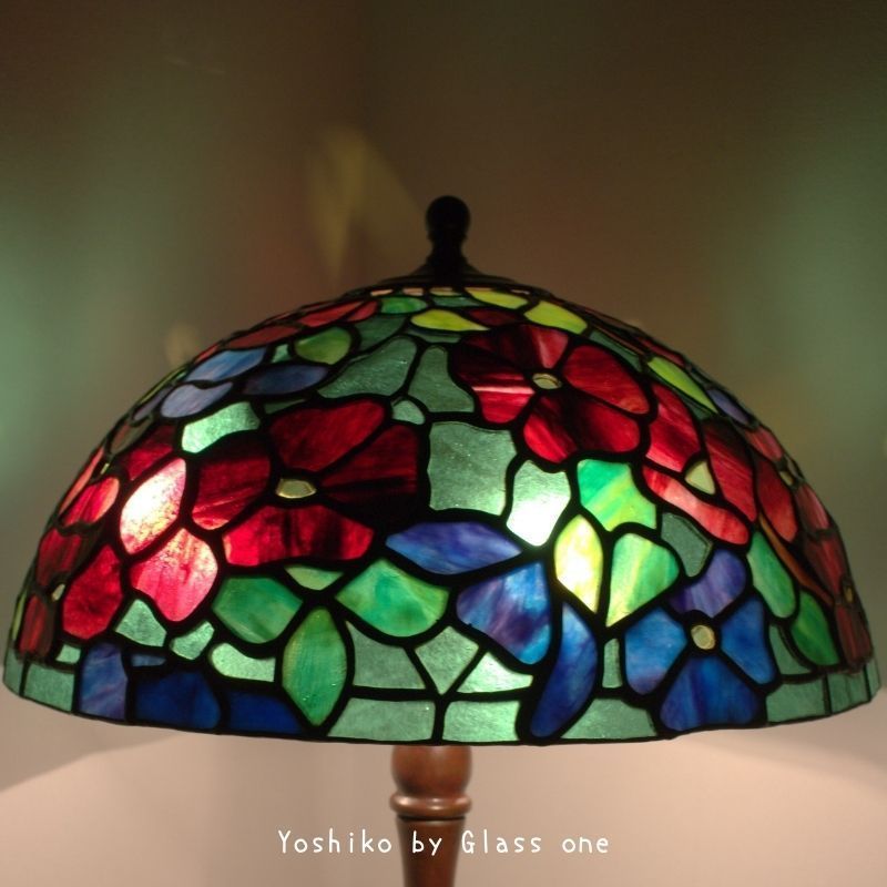 49．ティファニーランプ【13”スモールドッグウッド】グラスワン