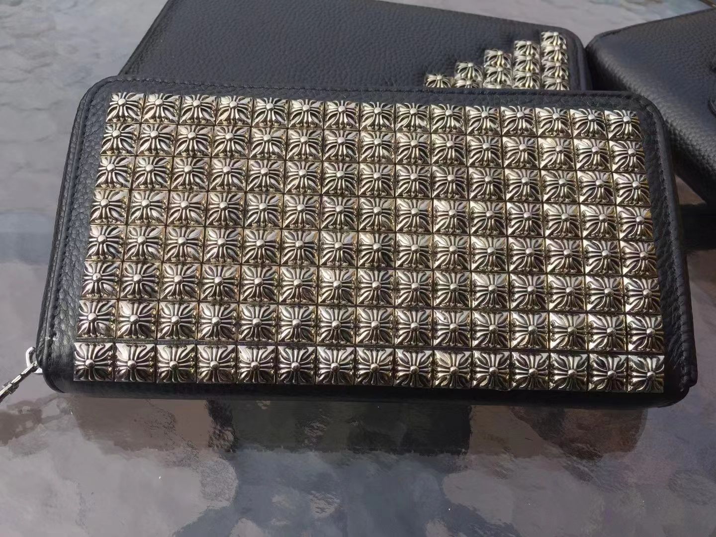 新品☆CHROME HEARTS FULL PYRAMID WALLET