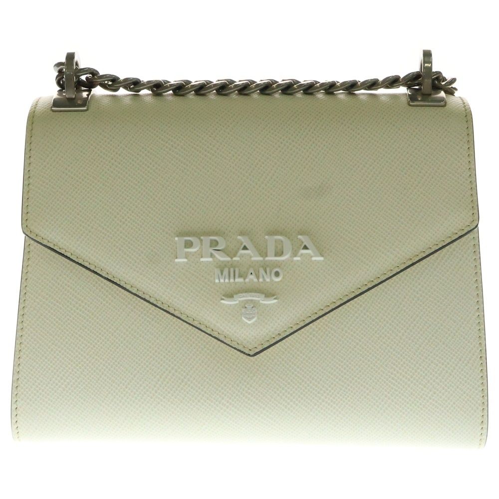 PRADA プラダ ショルダーバッグ チェーン付き ホワイト 楽天市場】【中古】 プラダ PRADA パティーナ チェーン