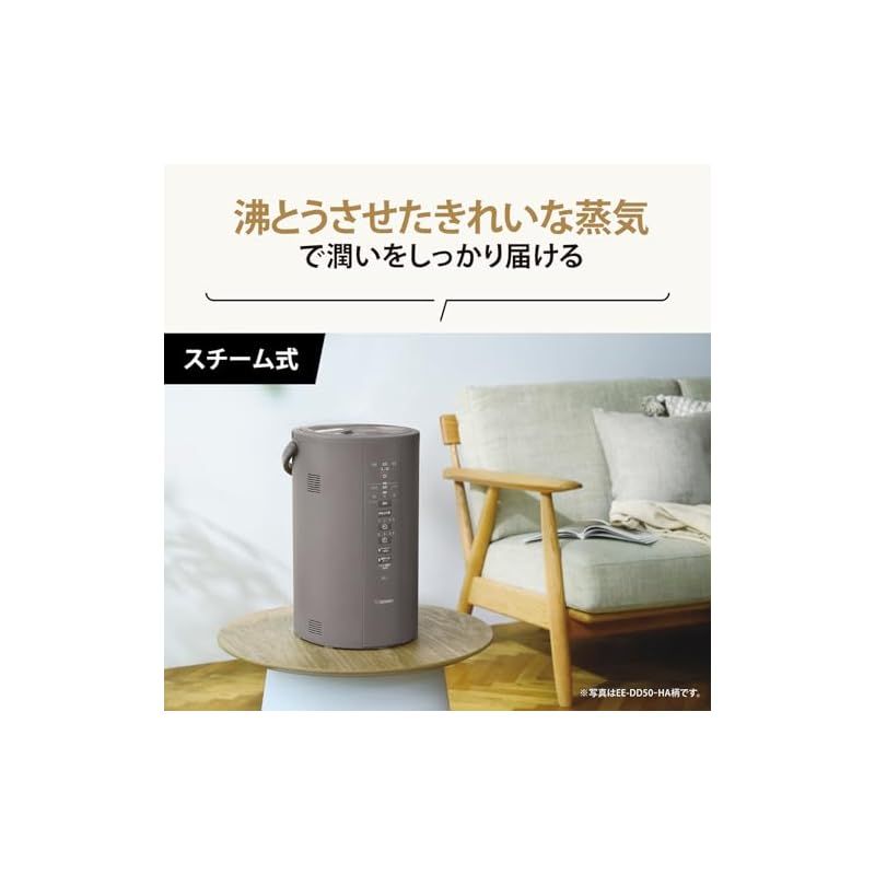 象印 スチーム式加湿器 EE-DD50-HA（グレー） 【公式通販】