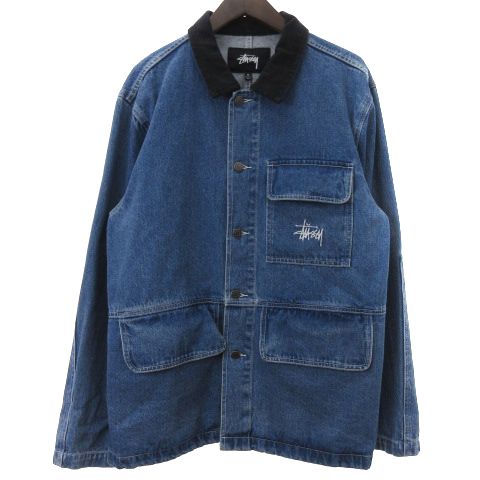 ステューシー STUSSY デニムジャケット Gジャン カバーオール 襟