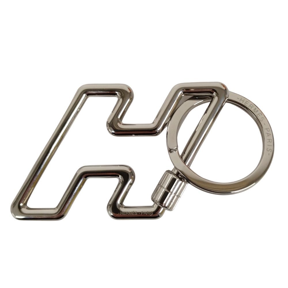 HERMES エルメス Hロゴ Hトゥスピード キーホルダー シルバー