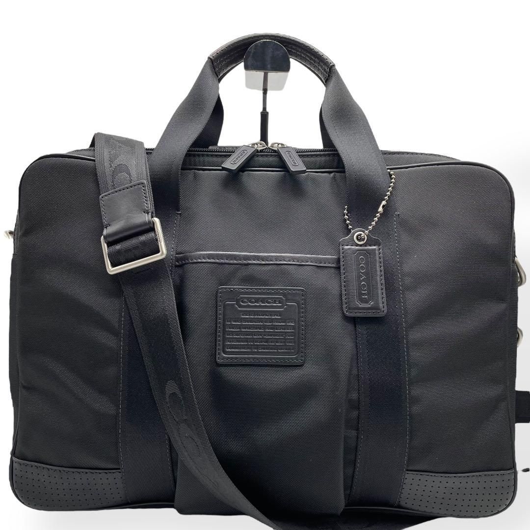 未使用級 COACH コーチ 2way ビジネスバッグ ショルダーバッグ