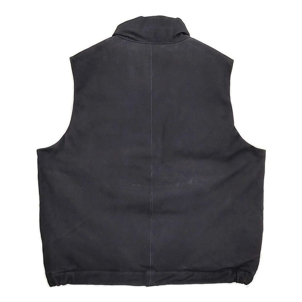 A.PRESSE Suede Down Vest 定価242000円 ゴートレザー 24AAP-01-07H ダウンベスト 24AW ネイビー メンズ アプレッセ 5-1008T