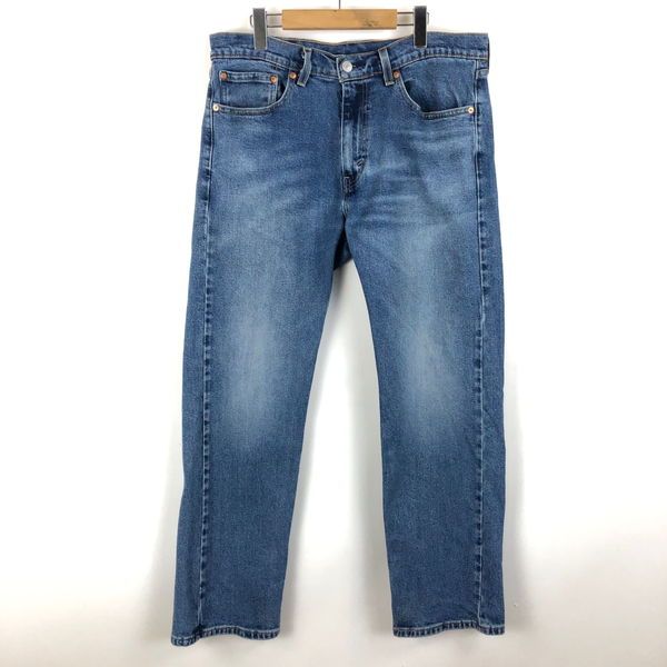 【古着】 00s Levi's リーバイス505 デニムパンツ レギュラーストレート ジップフライ ジャパン企画 ベトナム製 ブルー系 メンズW33 【中古】 n056553