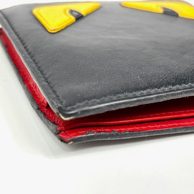 箱付　フェンディ　モンスター　バグズアイ　二つ折り財布　小銭入れ付き　バイカラー 箱付 フェンディ モンスター バグズアイ 二つ折り財布 小銭入れ