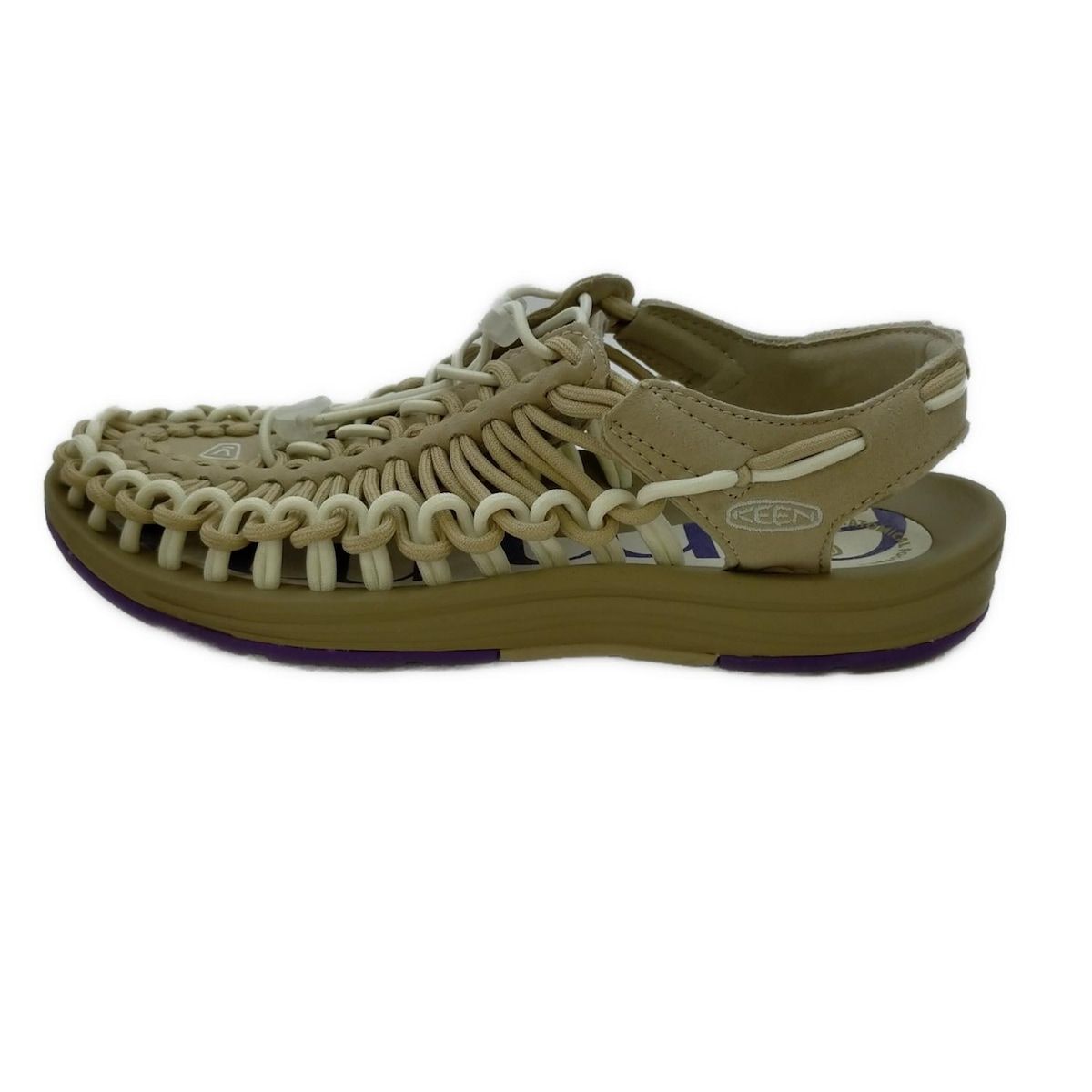 KEEN キーン サンダル 23.5 レディース - ベージュ×アイボリー
