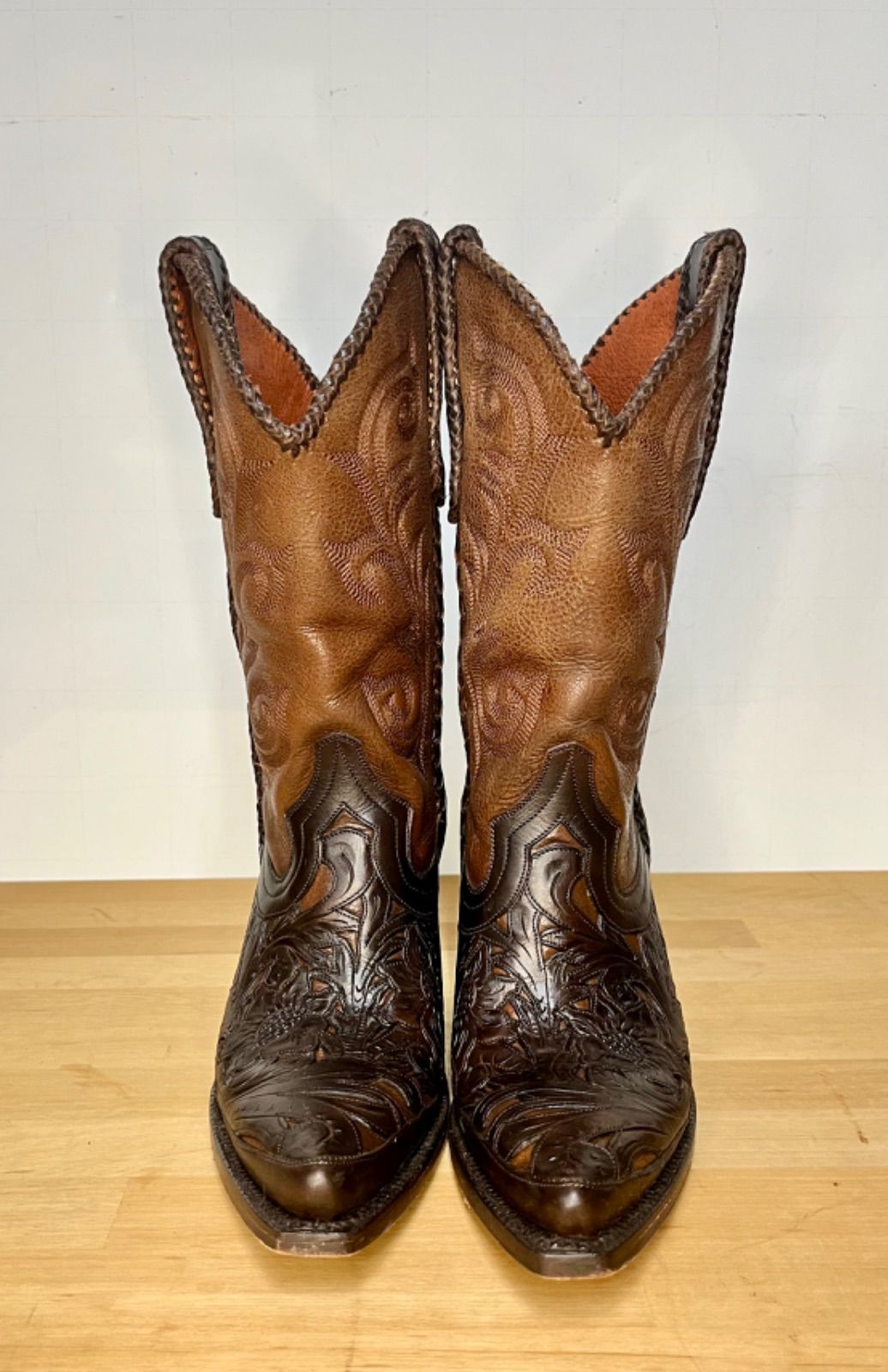 ○ 靴 グレースコンチネンタル カービングブーツA ISL-3763 ブラウン