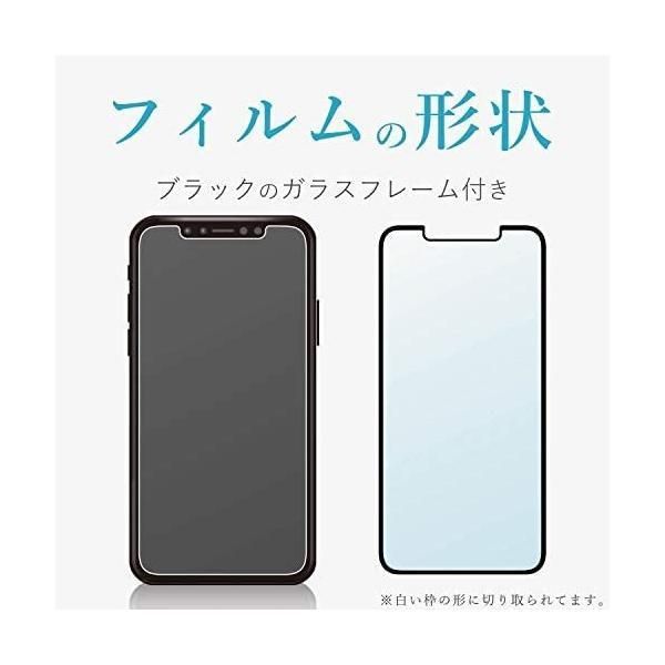 エレコム iPhone Xs Max フィルム フルカバー 全面保護 衝撃吸収