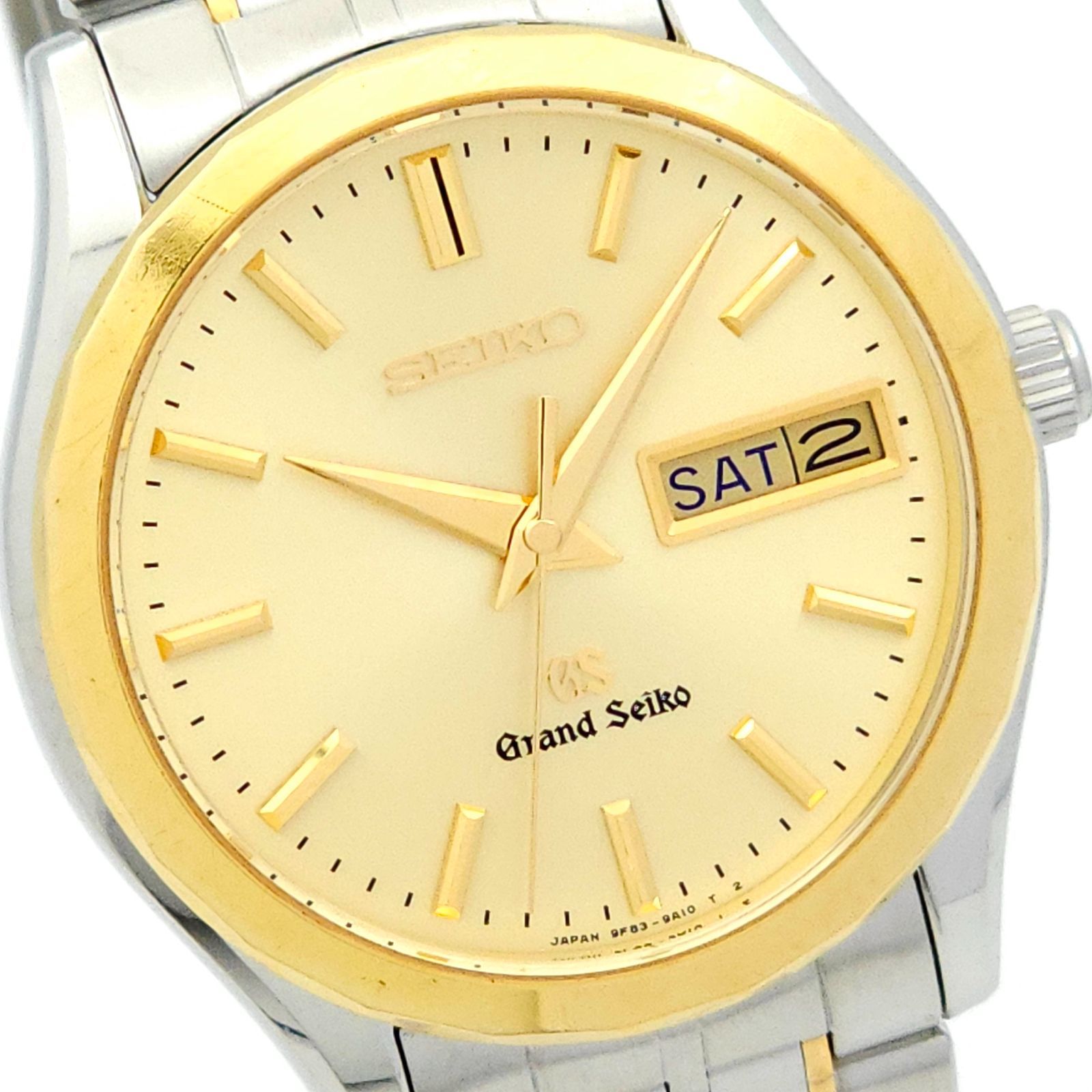 ☆良品 OH済 Grand Seiko グランドセイコー GS 9F83-9A20 18KT+