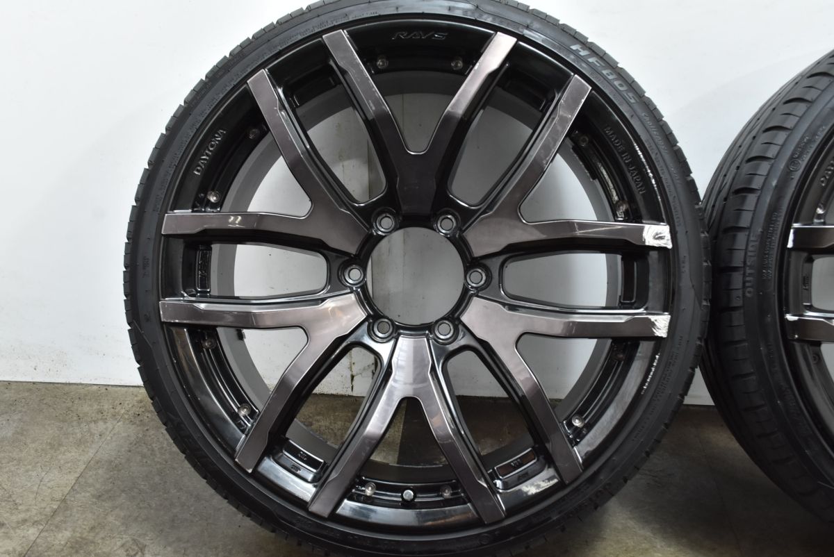 大口径 RAYS DAYTONA FDX F6 20in 8.5J 38 PCD139.7 MOZZOsport HF805 225|35R20 レイズ デイトナ ハイエース レジアスエース 4本 FFCRYSTALESIA_COM