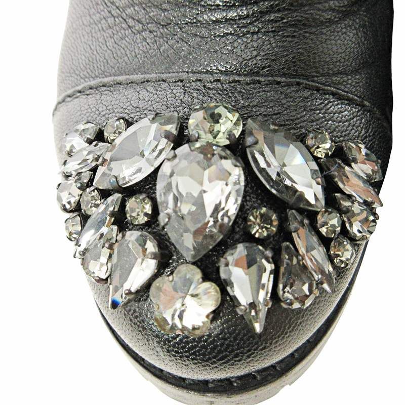 ジミーチュウ　ビジュー　ショートブーツ JIMMY CHOO - ジミーチュウ ビジュー ショートブーツ バック
