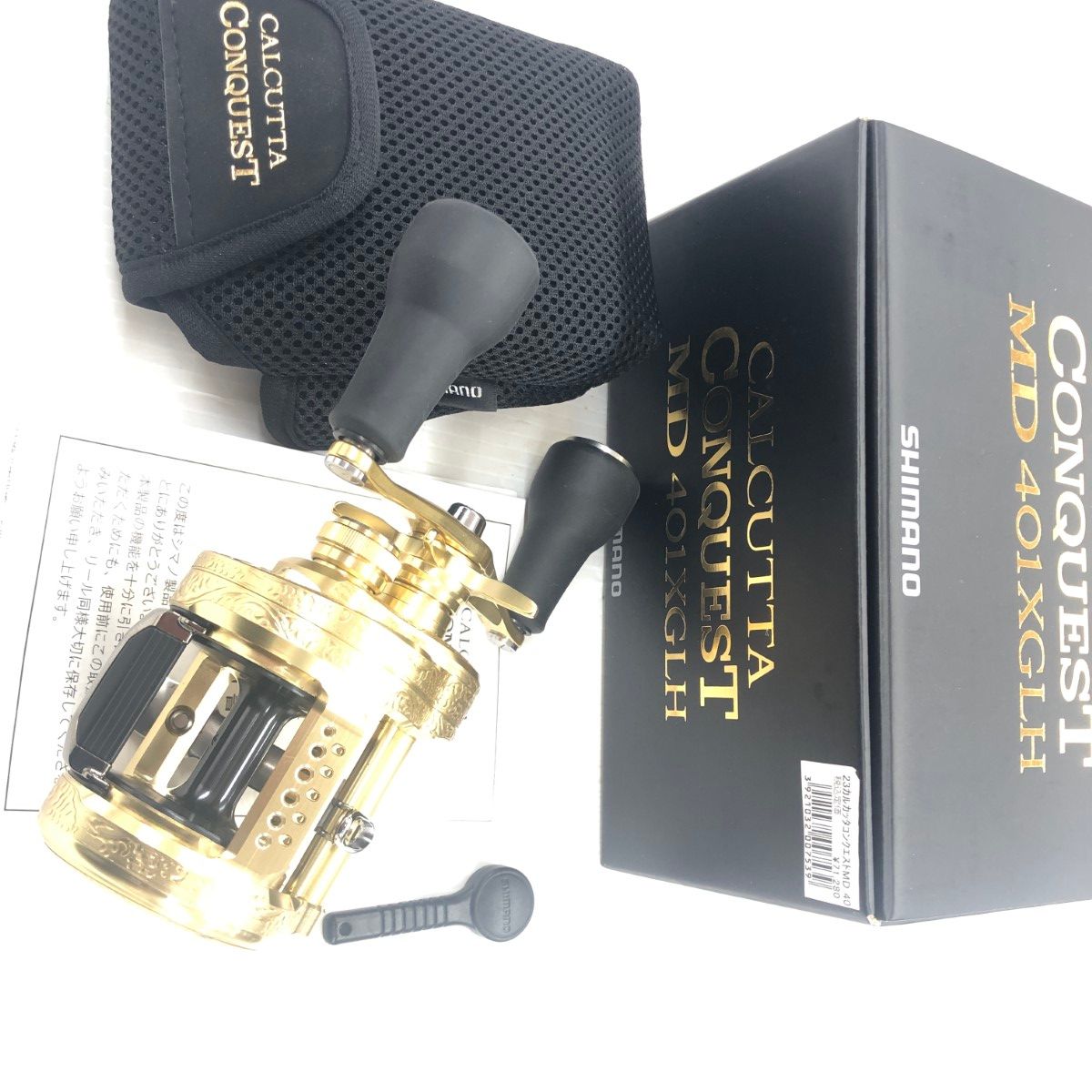 SHIMANO CALCUTTA CONQUEST MD 401XGLH未使用品 σσ【中古】SHIMANO シマノ 23カルカッタコンクエスト MD 401XGLH