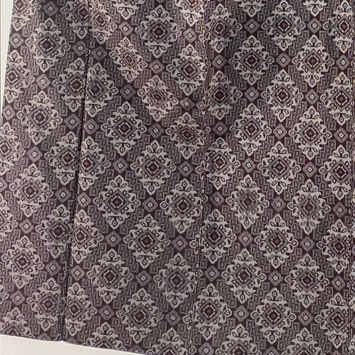 小紋 身丈161.5cm 裄丈68cm L 袷 草花 紋意匠 灰紫 正絹 美品 秀品 一つ紋 中古 小紋 身丈161cm 裄丈65cm M 袷 草花 地紋 深緑 化繊 美品 優品 中古