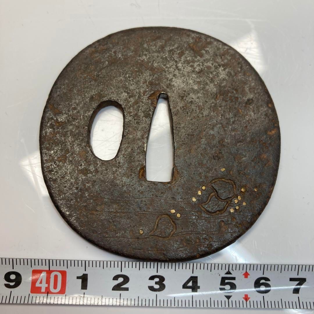 金象嵌入 時代 鉄地 つば 東さ6-0216①