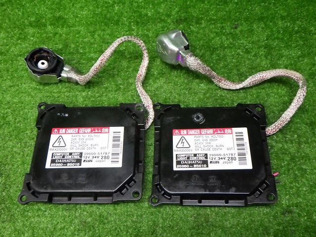 つき ダイハツ L175S/185S ムーヴカスタム 純正バラスト左右 85960