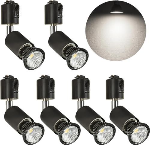 ブラック， 5000K ダクトレール スポットライト E26 LED電球付き 50W ダクトレール 照明 ライティングレール 照明 レール 照明 ダクトレール ライト レール ライト LED電球＋ダクトレール用照明器