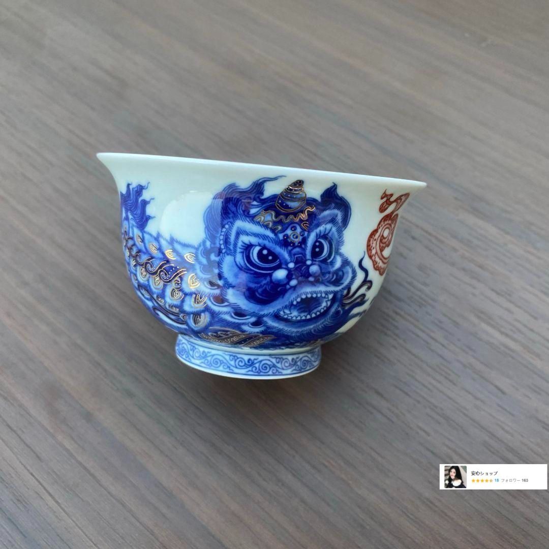中国茶器 景徳鎮 締め金糸青花磁蓋碗 茶碗 煎茶器 新品未使用 中国茶器 景徳鎮 締め金糸青花磁蓋碗 茶碗 煎茶器 新品未使用