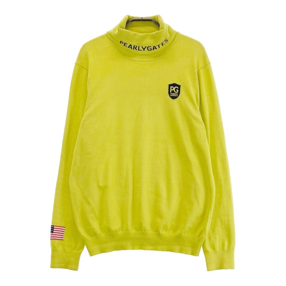 PEARLY GATES 黄緑　パーリーゲイツ　セーター サイズ5 カシミヤ PEARLY GATES 黄緑パーリーゲイツセーター サイズ5 カシミヤ