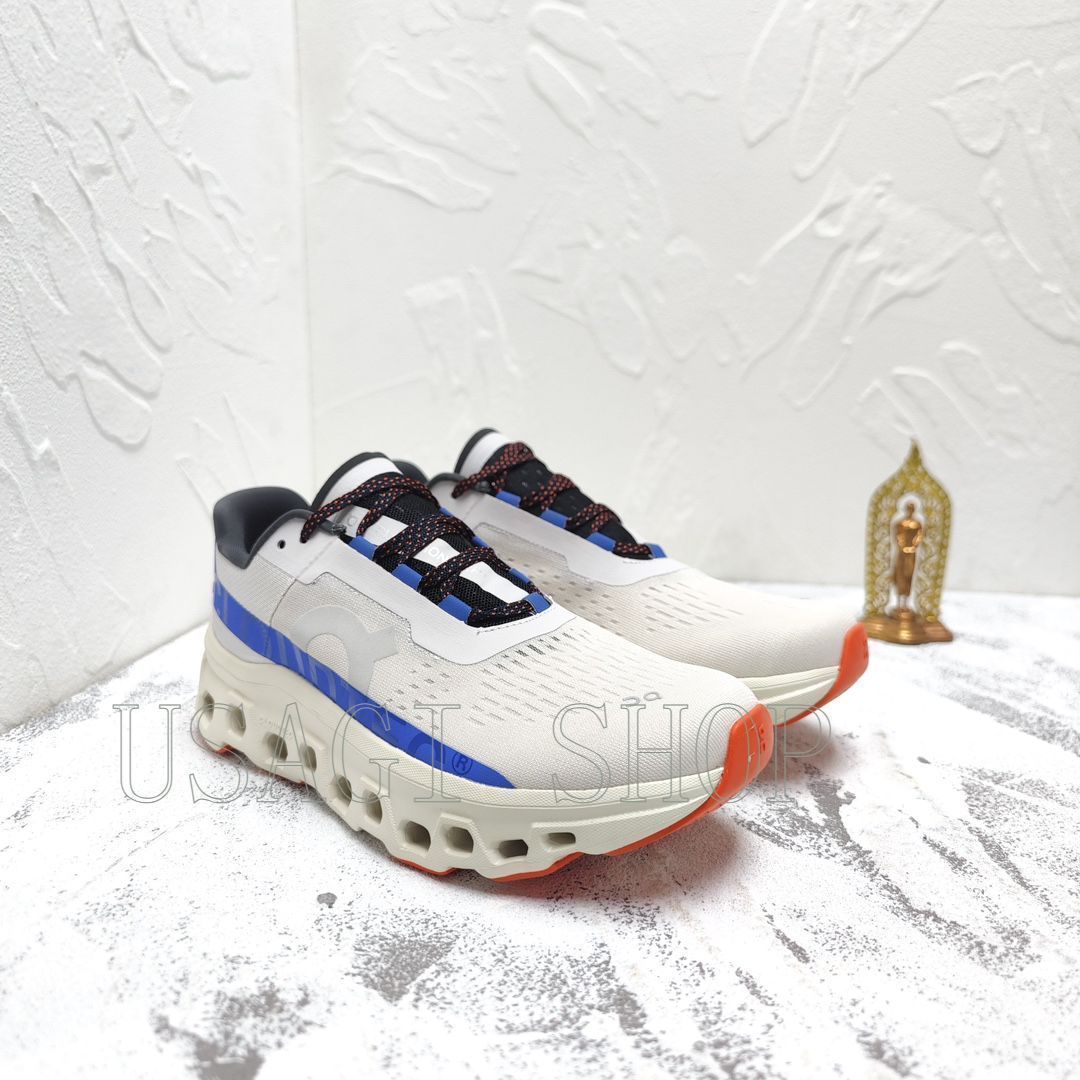 On Cloudmonster白 厚底スニーカー メンズ レディース27.5cm On Cloudmonster白 厚底スニーカー メンズ レディース27cm