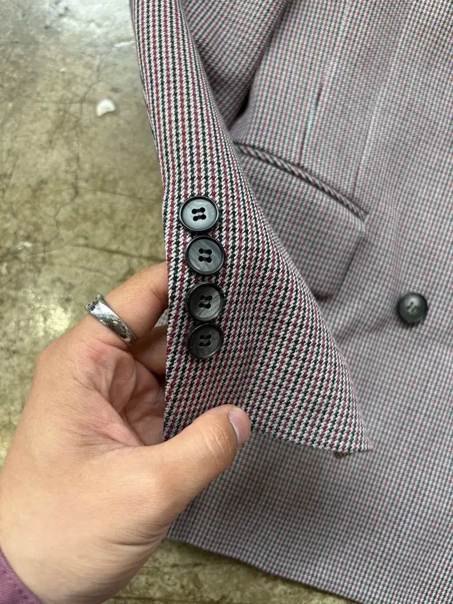 チェック ブレザー