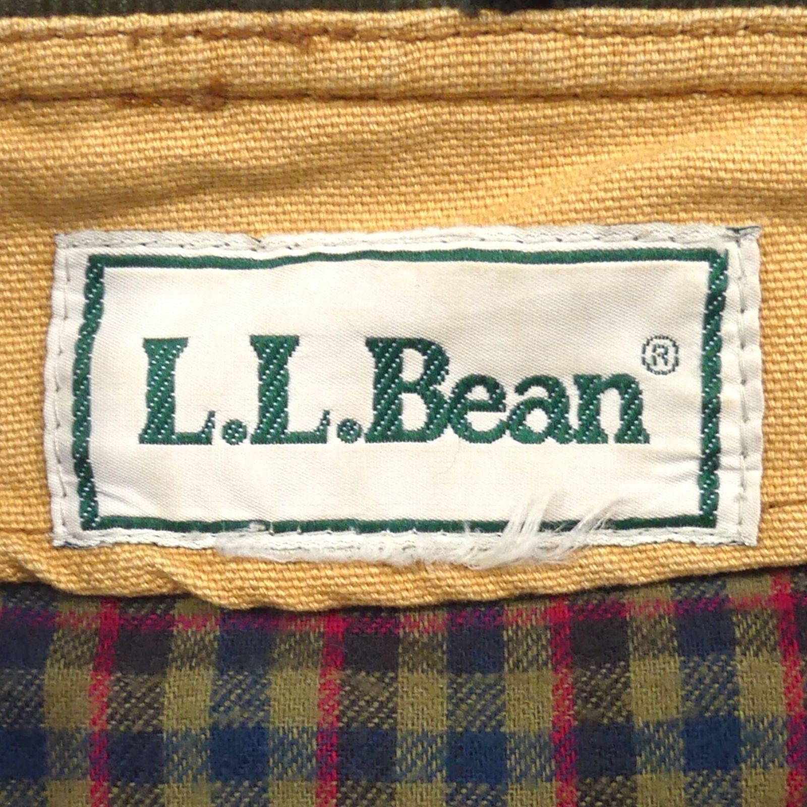 L.L.Bean エルエルビーン ハンティングジャケット L チェックライナー 