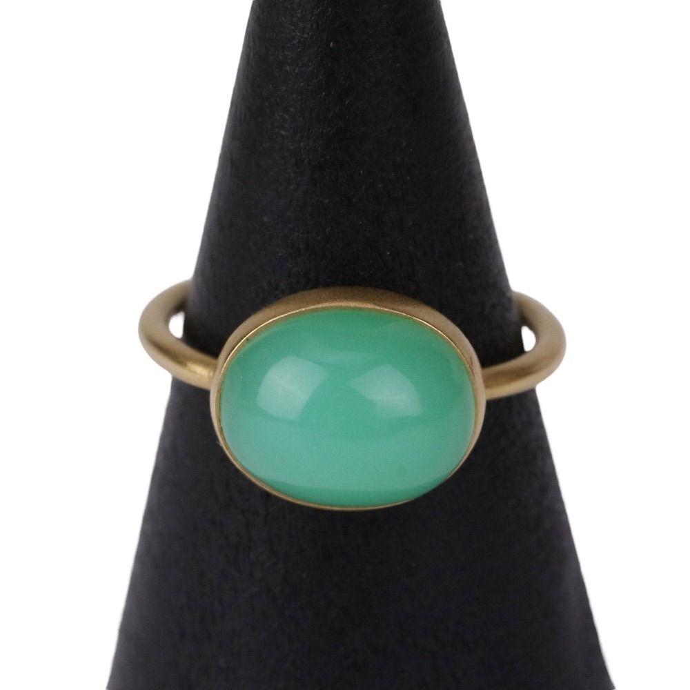 美品 MARIHA マリハ アースドロップス クリソプレーズ リング 指輪 750  