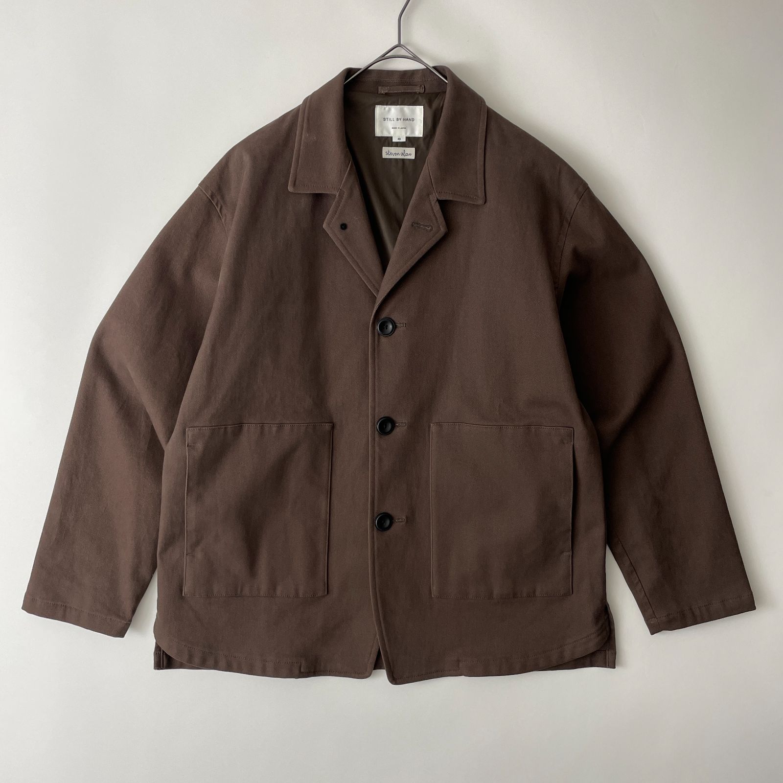 STILL BY HAND × Steven Alan -COVERALL- size/46 (ka) 別注 カバーオール ジャケット 大きめ  スティルバイハンド スティーブンアラン