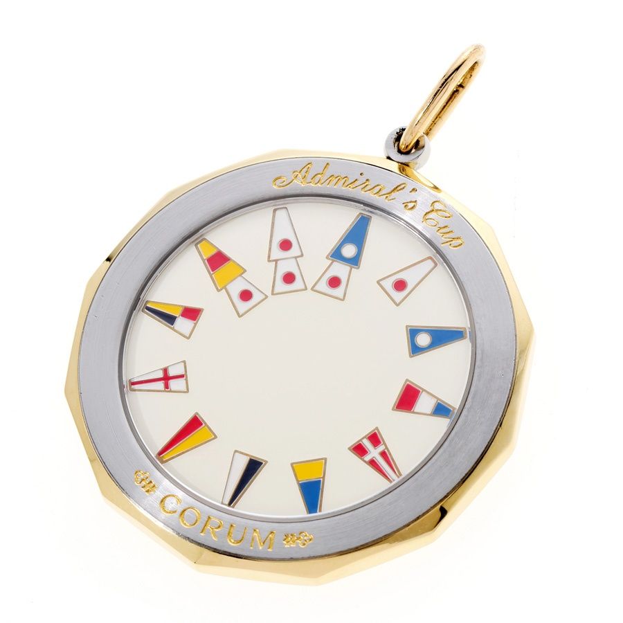 コルムアドミラルカップメンズ/　手首回り27,5㎝中古美品 コルム / CORUM アドミラルズカップ ペンダント K18YG / SS