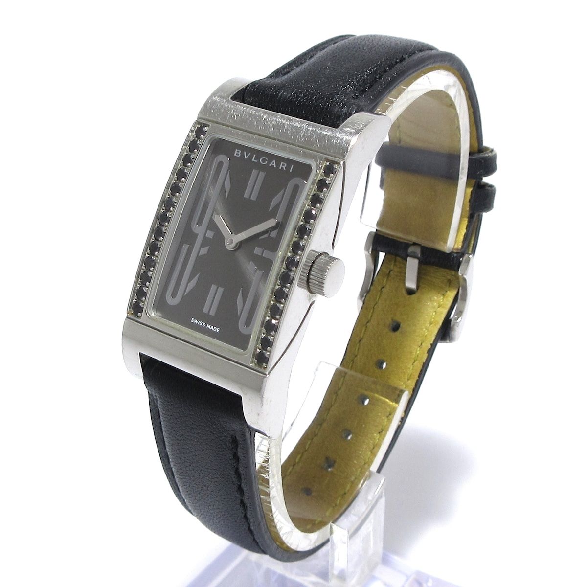 BVLGARI(ブルガリ) 腕時計 レッタンゴロ RT39S レディース ブラック  