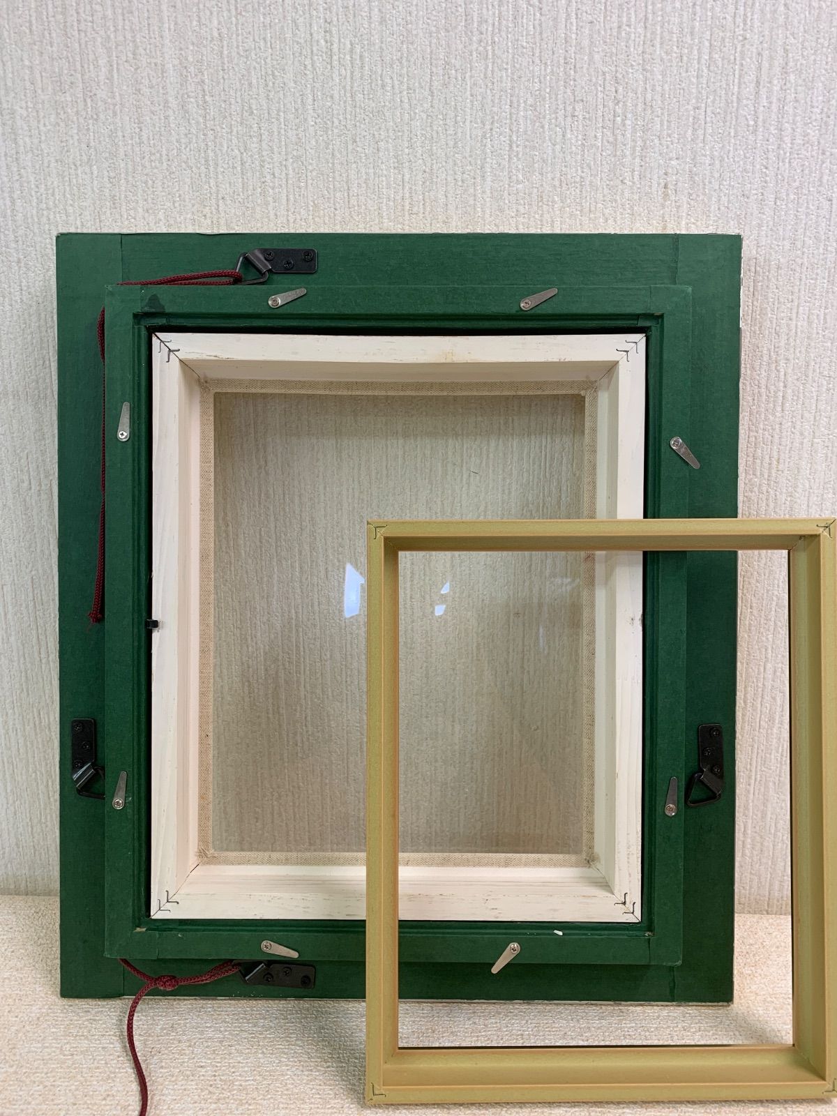 ガラス画と額縁 フォロー割対象商品】額縁F3 ダークブラウン ガラス窓 絵画