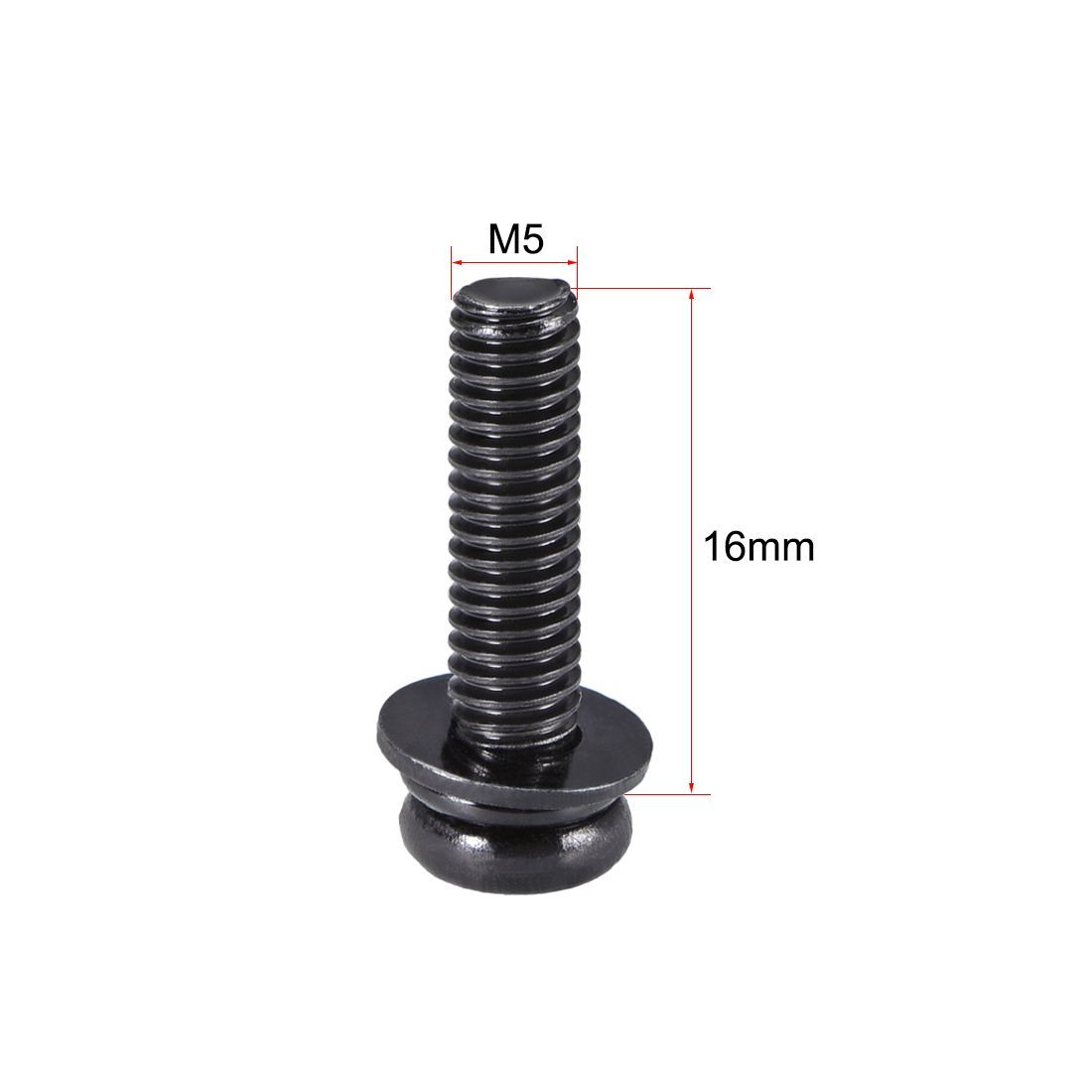 Amazon.co.jp: uxcell パンヘッド機械ネジ M6 x 20mm 炭素鋼