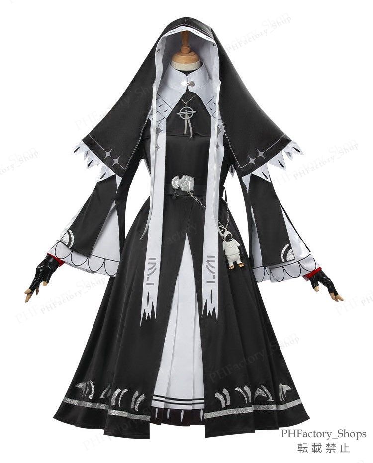 アークナイツ 新約 エクシア コスプレ衣装 人気 キャラクター エクシア衣装一式 シスター 服修道女 cosplay 仮装 ハロウィン パーティー イベント プレゼント A134