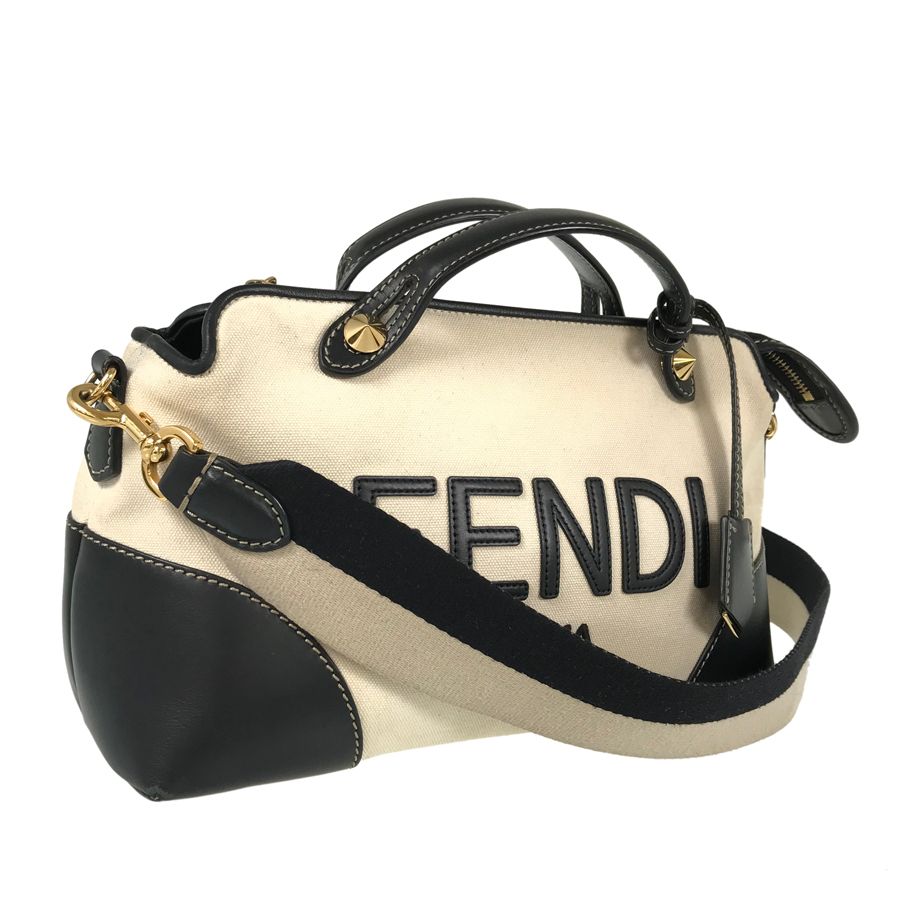 フェンディ FENDI バイザウェイ 8BL146 キャンバス ハンドバッグ kkd【中古】