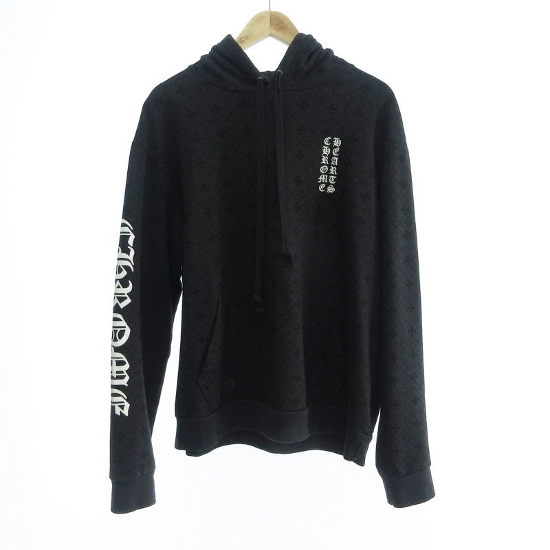 姫路東店 CHROME HEARTS | クロムハーツ パーカー Plus Cross Allover Print Horseshoe Logo Hoodie ブラック サイズ M 108