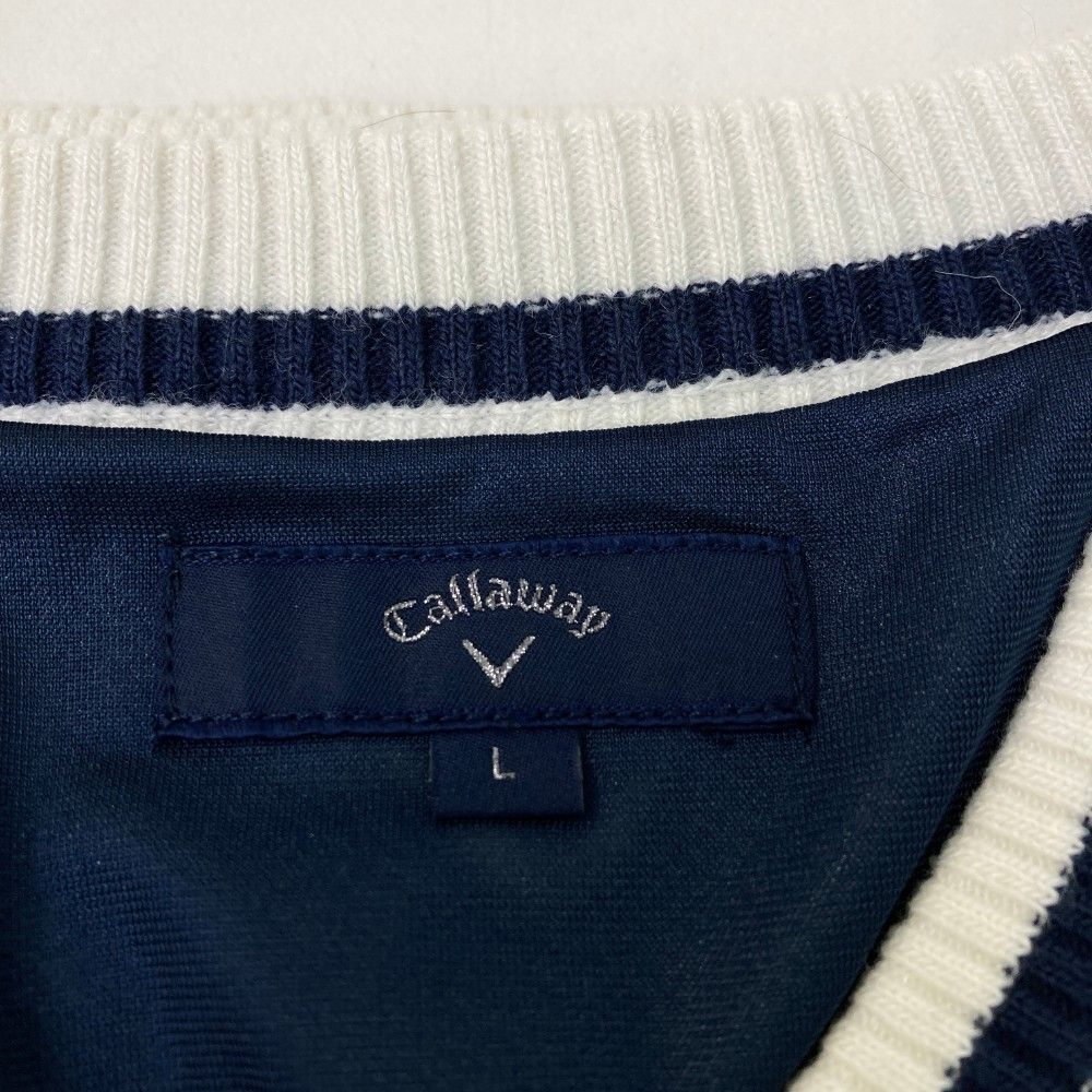 Callaway キャロウェイ　アーガイルセーター Lサイズ 小さ目 サイズ：L CALLAWAY キャロウェイ Vネック ニットセーター アーガイル