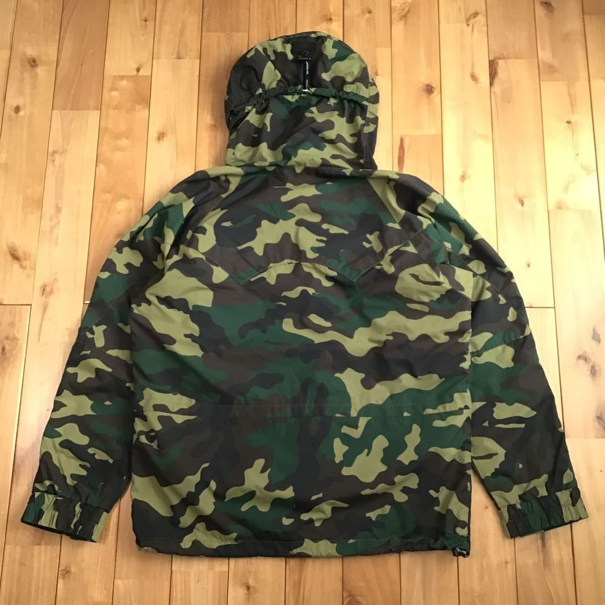 Woodland camo スノボジャケット Mサイズ a bathing ape BAPE hoodie 