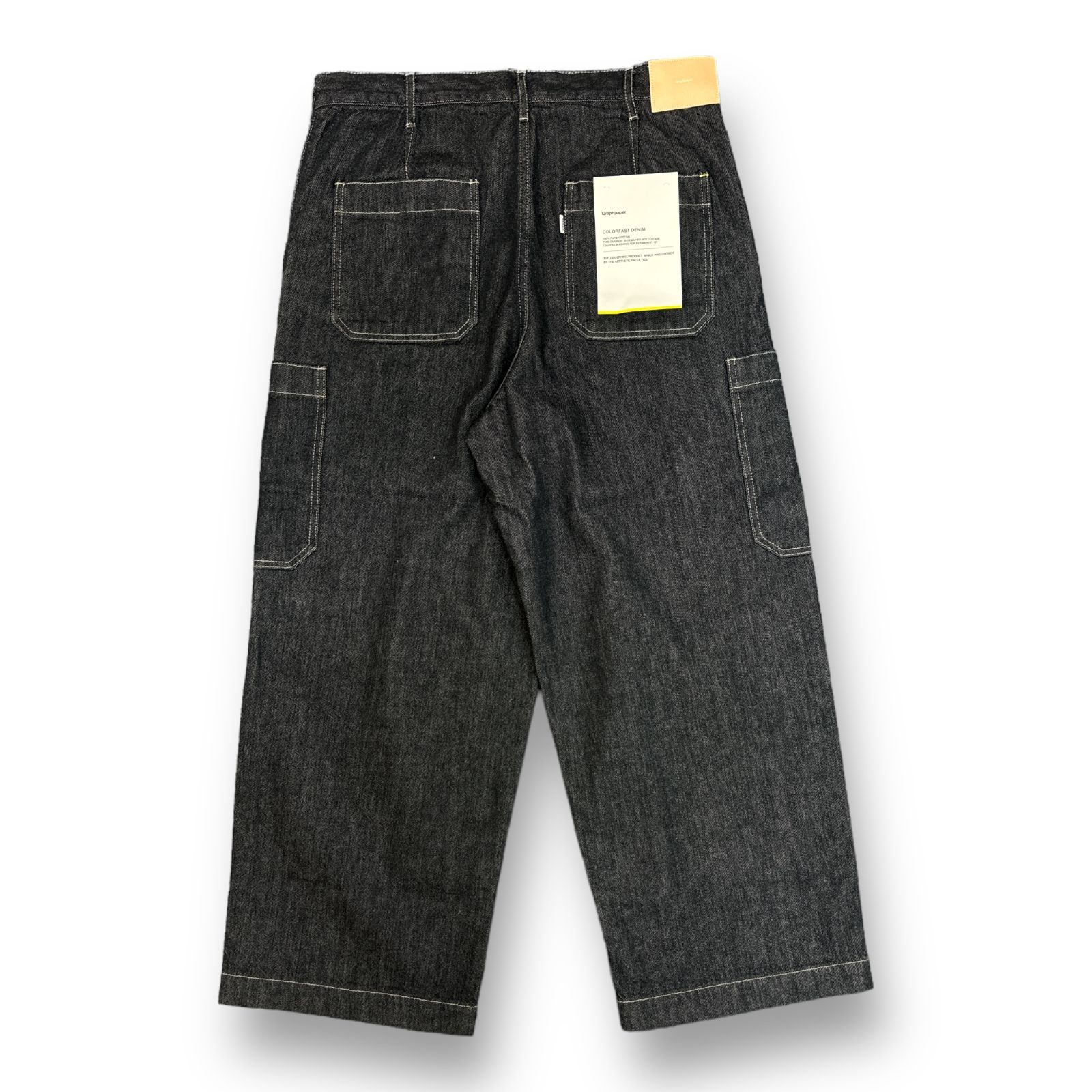Graphpaper colorfast denim pants サイズ1 Graphpaper (グラフペーパー) Colorfast Denim Two Tuck Tapered