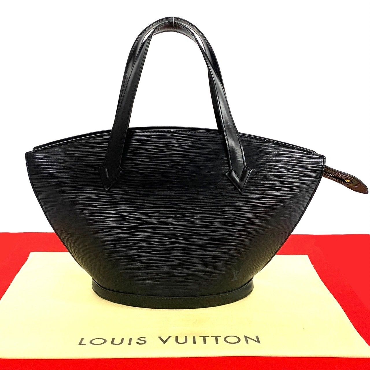 極 美品 LOUIS VUITTON ルイヴィトン ヴィンテージ サンジャック ショッピング エピ レザー トートバッグ ハンドバッグ ブラック  77593 - メルカリ